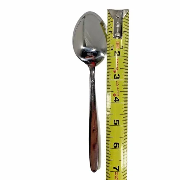 Set 4 Large Spoons Imperial Int'l Stainless Ivy Pattern Japan Cutlers Guild Ltd - Picture 5 of 7